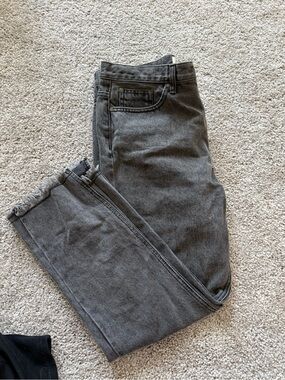 EVIDNT mid rise black jeans
